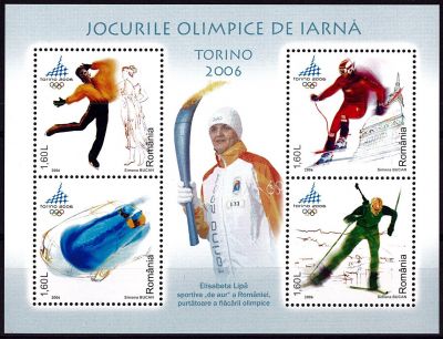 2006 - Roumanie bloc n� 301 - Jeux Olympiques d\'hiver - 2006 Turin