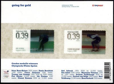 2006 - Timbres Pays-Bas 2316/2317 - JO d\'hiver, Turin 2006