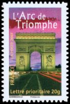 2007 - France Adhésif 113A (3599A) L\'Arc de Triomphe (TVP lettre 20g)