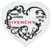 2007 - France Adhésifs 102_103 (3998_3999) Saint Valentin Curs couturier de la maison Givenchy