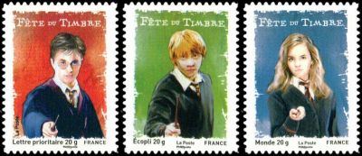 2007 - France Adh�sifs 114_116 (4024A_4026A) F�te du timbre - \ Harry Potter\ 