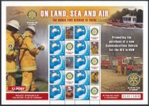 2008 - Australie Feuillet Personnalisé n° 2963A - Pompiers - Rotary Internationnal