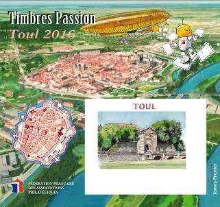2016 Bloc FFAP n�12 Toul Salon Timbre Passion