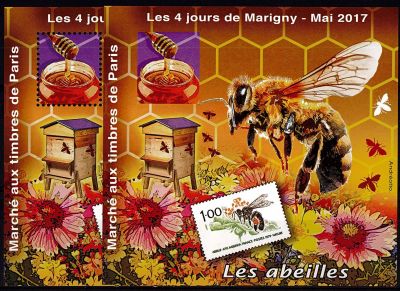 2017 - France Blocs Marigny 29D + 29ND - Les Abeilles 