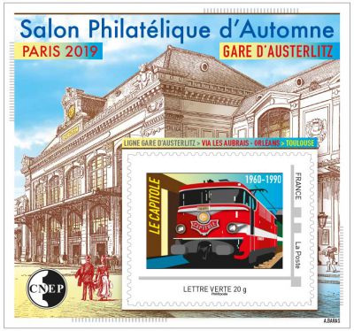2019 Bloc CNEP n�81 Salon Philat�lique de Paris Gare d\'Austerlitz