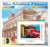 2019 Bloc CNEP n°81 Salon Philatélique de Paris Gare d\'Austerlitz