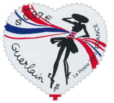 2020 - Timbres Adh�sifs France Saint Valentin Coeur Guerlain - 1813/1814 (2020)