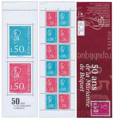 2021 - Carnet France C1529 - 50 ans de la Marianne de B�quet