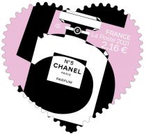 2021 - Timbres Adhésifs France Saint Valentin Coeur Chanel - (2021)