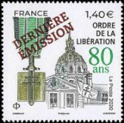 2021 - Timbres France ordre de la lib�ration surchag� DERNIERE �MISSION - (5458A)