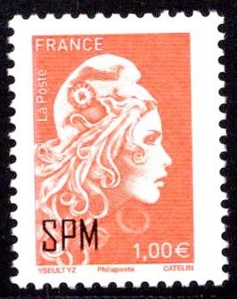 2021 Saint Pierre et Miquelon 1.00� Marianne l\'engag�e Philaposte