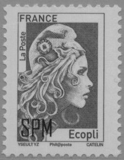 2021 Saint Pierre et Miquelon TVP Gris Marianne l\'engag�e (YT1271)