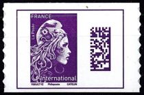 2022 - France n° 1656Aa - Marianne l\'engagée - TVP international (carnet adhésif) (Philaposte)