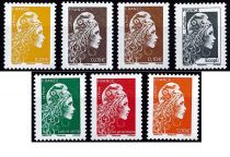2022 - France n° 5248A/5253A - Marianne l\'engagée - 7 valeurs (Philaposte)