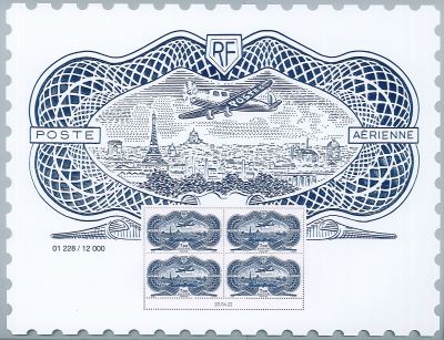 2022 Affiche ParisPhilex avec 4 timbres type Burel� 