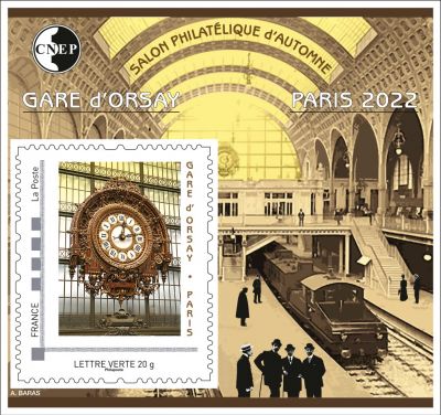 2022 Bloc CNEP salon philat�lique d\'automne Gare d\'Orsay Paris 2022 (n�90)