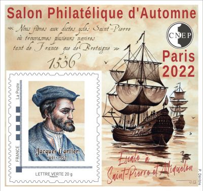 2022 Bloc CNEP salon philat�lique d\'automne Jacques Cartier Paris 2022 (n�91)