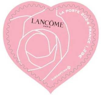 2023 - France paire adh�sif - Saint Valentin Coeur Lanc�me 