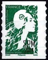 2023 - Saint Pierre et Miquelon n° 1325 - Marianne de l\'Avenir - TVP Adhésif vert 