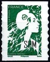 2023 - Saint Pierre et Miquelon n° 1325 - Marianne de l\'Avenir - TVP Adhésif vert 
