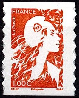 2023 - Timbre France ADH2357 - Adh�sif Marianne de l\'Avenir 1,00 (orange)