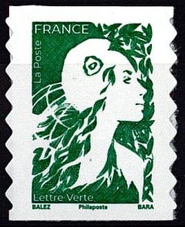 2023 - Timbre France ADH2358 - Adh�sif Marianne de l\'Avenir Lettre verte (vert)
