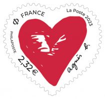 2023 - Timbres Adhésifs France Saint Valentin Agnes b. 