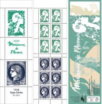 2024 - Bande carnet France C1533 - \ 2023 Marianne de l\'Avenir - 1938 Type Cérès 85 ans\ 