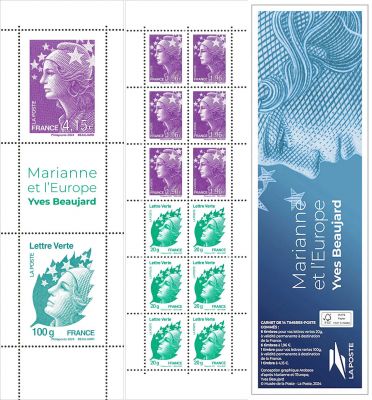 2024 - Bande carnet France C1535 - \ Marianne et l\'Europe-Yves Beaujard\  