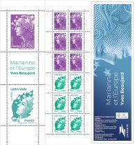 2024 - Bande carnet France C1535 - \ Marianne et l\'Europe-Yves Beaujard\  