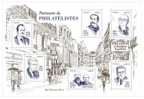 2024 - Feuillet France - Portraits de PHILATÉLISTES