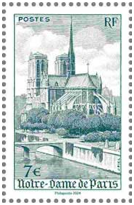 2024 - Timbre Affiche France  - Notre-Dame de Paris (type n�776)