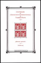 2025 - Feuillet France - Centenaire de l\'Exposition Internationale de Timbres-Poste