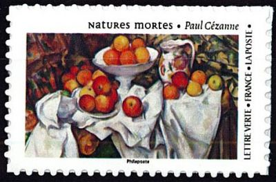 2025 - France ADH1525001 - Paul C�zanne, \ Pommes et oranges\  TVP Lettre verte (Emis en feuille de 50 TVP dos blanc)