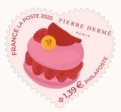 2025 - France adh�sif - Saint Valentin, paire Coeur Herm� 