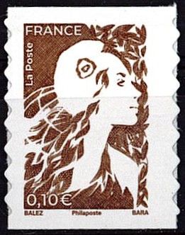 2025 - France Timbre Adh�sif n� 2529 - Marianne de l\'Avenir 0,10 �