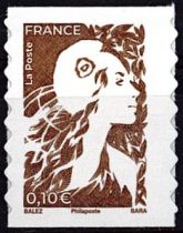 2025 - France Timbre Adh&eacute;sif n&deg; 2529 - Marianne de l\'Avenir 0,10 �