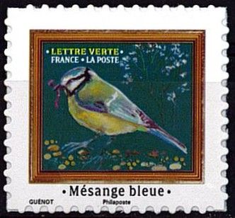 2025 - France Timbre adh�sif n� 2535A - Mesange bleue  (Papier dos blanc)