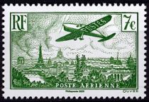 2025 - France Timbre Affiche n° PA98A - Avion survolant Paris (type n° PA14) (n° 9)