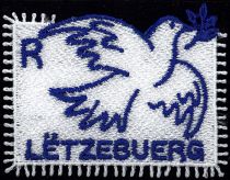 2025 - Luxembourg Timbre Adh&eacute;sif brod&eacute; - Colombe de la Paix