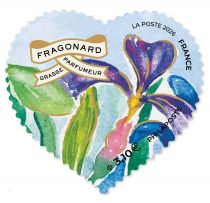 2026 - France Adh&eacute;sifs n&deg; ..../.... - Saint Valentin, paire Coeur Fragonard