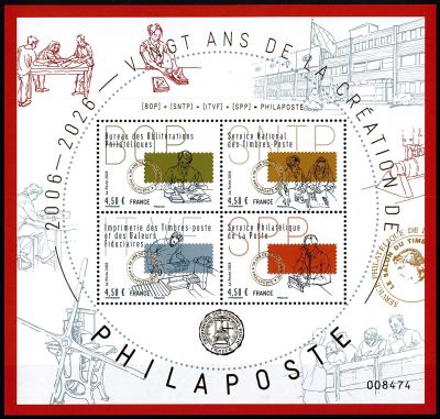 2026 - France Feuillet n� F.... - 20 ans de la cr�ation de Philaposte 2006-2006