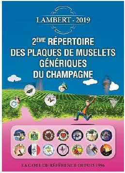 2�me R�pertoire Lambert des plaques de muselets g�n�riques de Champagne �dition 2019