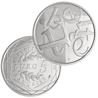5 EUROS ARGENT - FRANCE - VALEURS DE LA R�PUBLIQUE - LIBERT� - 2013