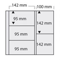 5 Feuilles fond blanc pour 10 cartes postales anciennes format mixte SAFE