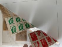 5 Feuilles Neutres Flexibel L4 pour Timbres Davo