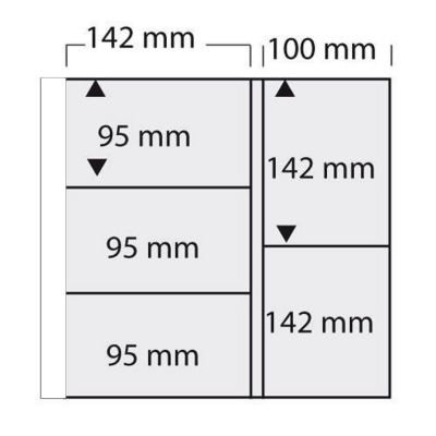 5 Feuilles pour 10 cartes postales anciennes format mixte fond blanc Safe
