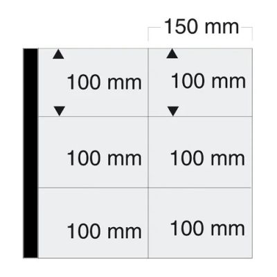 5 Feuilles pour 12 cartes postales anciennes format horizontal fond noir Safe