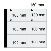 5 Feuilles pour 12 cartes postales anciennes format horizontal fond noir Safe