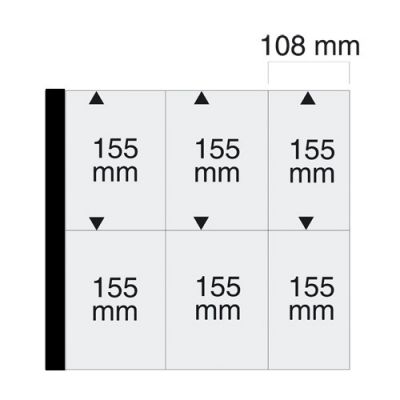 5 Feuilles pour 12 cartes postales modernes format vertical fond noir Safe